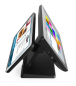 All in One Professionelle Touchscreen Kassensystem mit 15 Zoll Trinkhalle Kiosk Kasse Laden + TSE Stick inkl Zertifikat Posprom Windows 11 Neu + Multimedia Kundendisplay und Etikettendrucker
