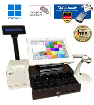Kasse + TSE mit Zertifikat f�r Einzelhandel Branche Nagelstudios, Kosmetikstudio Friseursalon Kiosk Textilladen D�nerladen Imbiss
