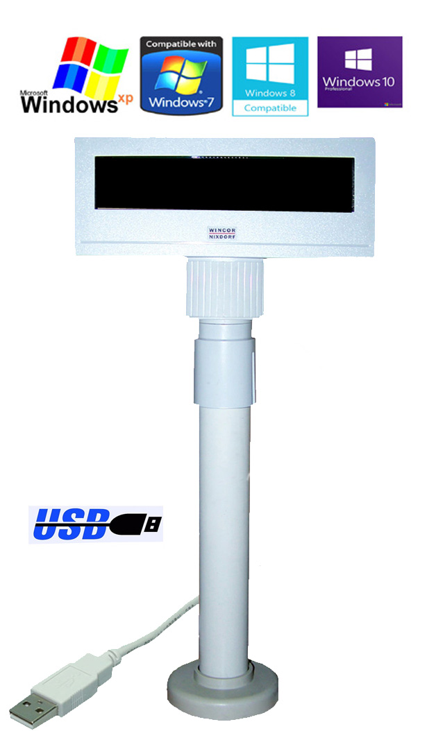 Wincor Nixdorf BA63 USB Kundenanzeige Standfuß Kundendisplay Kasse Kassensystem 