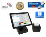 12 Zoll Touchscreen Kasse Cafes Dnerladen Kiosk Friseur Laden Imbiss mit TSE Modul Inkl Zertifikat Windows 11