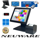 ALL IN ONE 15'' Kassensystem fr Einzelhandel Touchkasse Kosmetikstudio Friseur Salon NEU.OVP KassenSichV / TSE 2025 Konform Windows 11