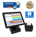 30,5cm (12") Einzelhandel Professionelle Touchscreen Kassnsystem Elektronische Kassen mit TSE Stick inkl Zertifikat PosProm Handel Plus 4.5 Windows 11