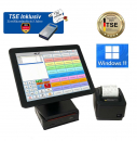 38,1cm (15") Einzelhandel Professionelle Touchscreen Kassnsystem Elektronische Kassen mit TSE Stick inkl Zertifikat PosProm Handel Plus 4.5 Windows 11