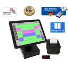 Finanzamtkonform 12 Zoll TSE Kasse Touchscreen Kassensystem Restaurant Cafe Imbiss und Gastronomie Kasse POSProm mit TSE Chip inkl Zertifikat Windows 11 NEUWERTIG