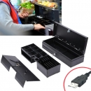 Klappbare Geldlade Kassenschublade Supermarkt Geldschublade Kassenlade in Schwarz Metall USB NEU OVP