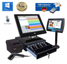 Wincor Nixdorf Touchscreen-15'' (Zoll) Kassensystem Einzelhandel Kisok Laden Sptshop Supermarkt mit Moderne Multimedia-Kundendisplay Win 10