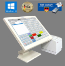 15" TSE Einzelhandel Kasse Touchscreen Kassensystem + Bondrucker + Kassensoftware  + TSE Modul inkl Zertifikat Win 10