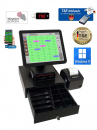 15 Zoll Kassensystem Touchscreen Kasse für Restaurant und Gastronomie Gesetzkonform mit TSE Modul inl Zertifikat Windows 11