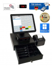 12" Touchscreen Kasse Komplettes Einzelhandel mit TSE Stick + Zertifikat Imbiss Frisueur Win 11 Gesetzkonform