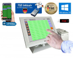 Touchscreen Kassensystem mit TSE Modul Kasse fr EISDIELE & RESTAURANT Win 10 Posprom